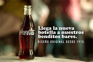 Hostelería española, botella vidrio Coca-Cola